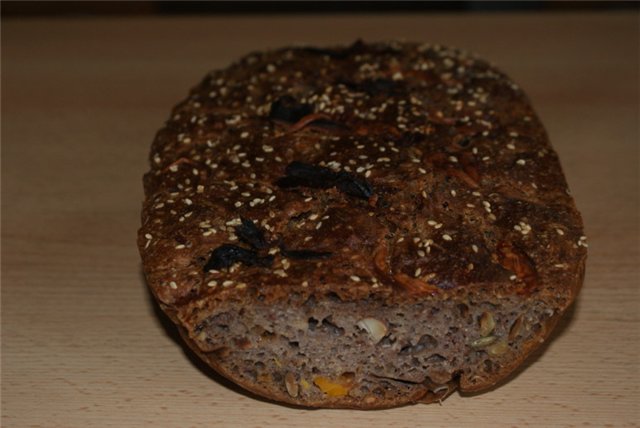 Pan de masa madre en el horno