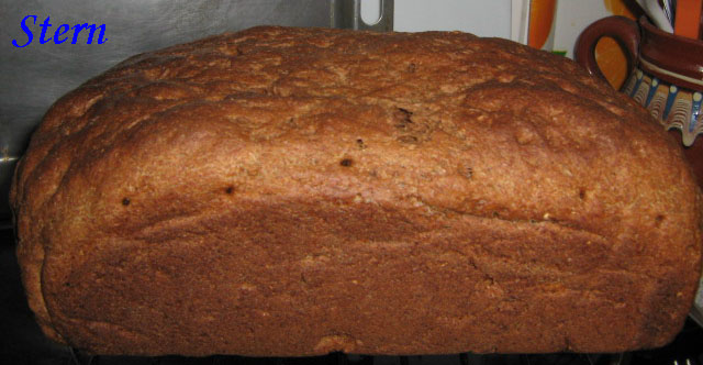 Whole-grain rye-wheat bread on dough Accelerated