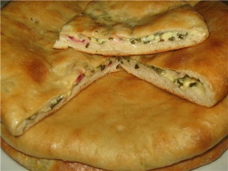 Mga Ossetian pie (recipe)