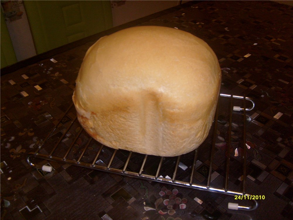 French bread in a bread maker