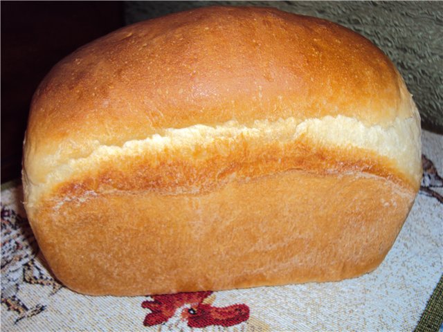 Pan de masa madre en el horno