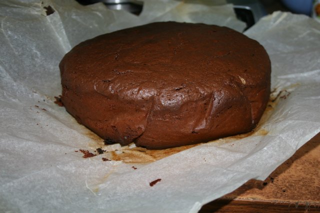 Pastís de xocolata al matí de Nadal