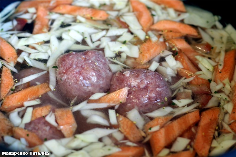 Zuppa facile con polpette (Cuculo 1054)