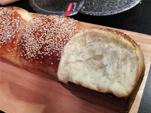 Pan de leche La corteza de leche (horno)