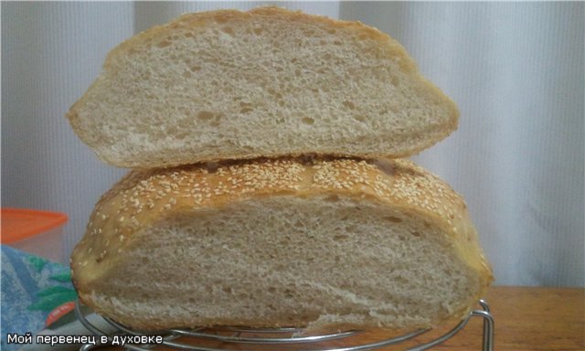 Pane di grano su pasta matura (autolievitazione)