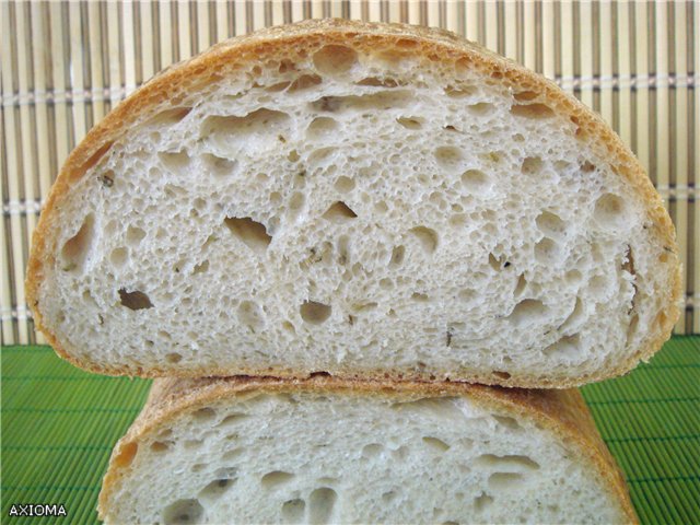 Italian bread (Ann Thibeault) in the oven