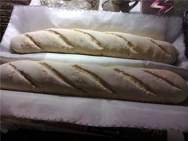 Baguette "istantanee" (3 ore prima)