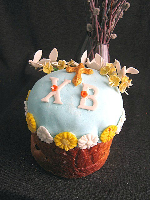 Examples of decorating Easter cakes and Easter