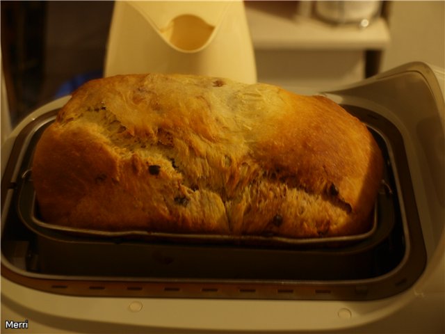 Butter bun in a Moulinex bread machine OW 502430