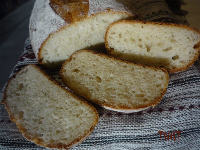 Bread with parsnips and Provencal herbs