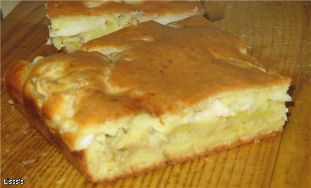 Pastel de pescado inusual