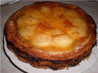 Tarta de manzana seca