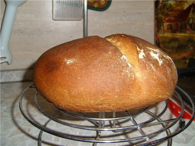 Pan de trigo y centeno para principiantes (en el horno)