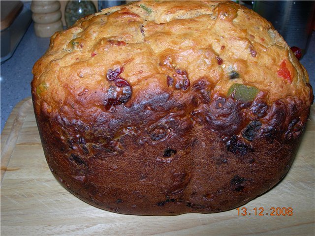 Butter Kugelhof cake in a bread maker