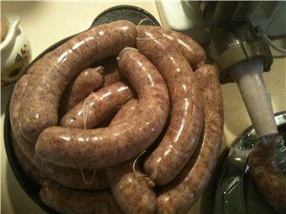 Sausage at home