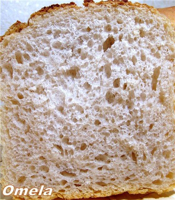 Pane di grano "Lacy" con lievito madre