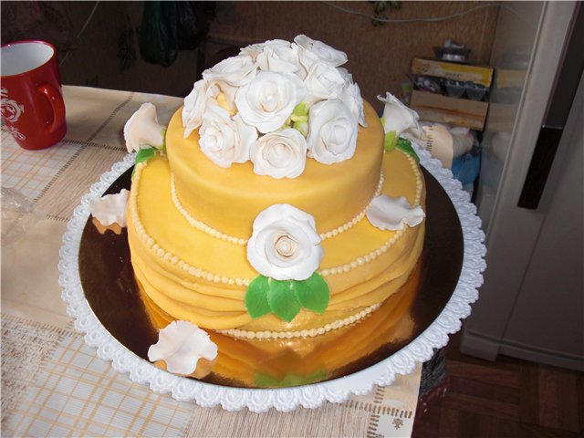 Mga cake ng bulaklak