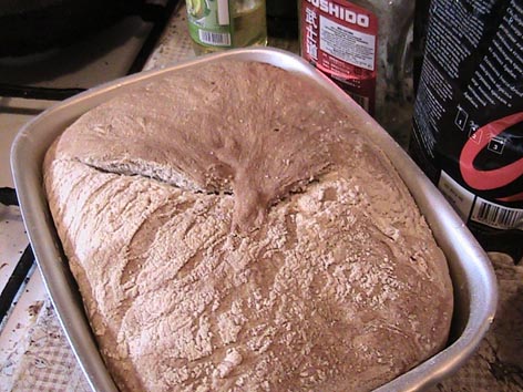 Bread Como (Pane di Como) in the oven (not to be confused with Pane di Come Antico)