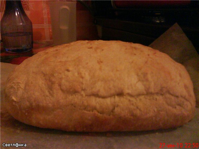 Italian bread (Ann Thibeault) in the oven