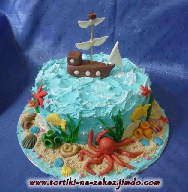 Ships and sea (cakes)