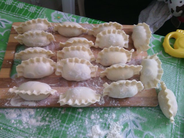 Dumplings en dumplingsvorm