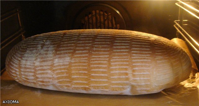 Italian bread (Ann Thibeault) in the oven