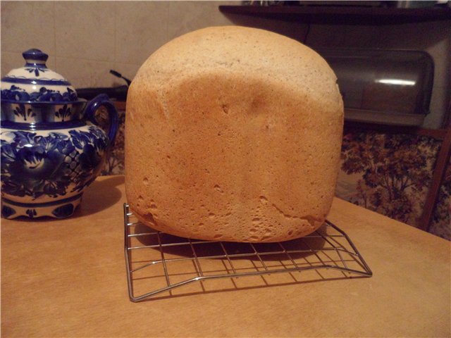 Pan de masa madre francesa en una panificadora