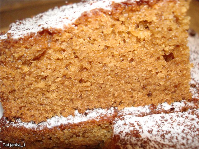 Old recipe gingerbread