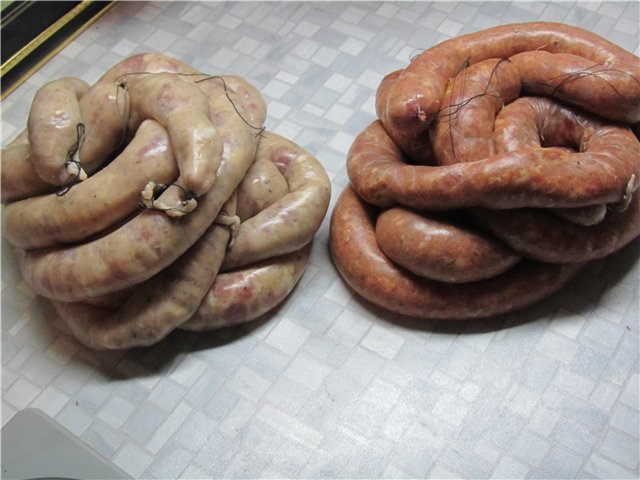 Sausage at home