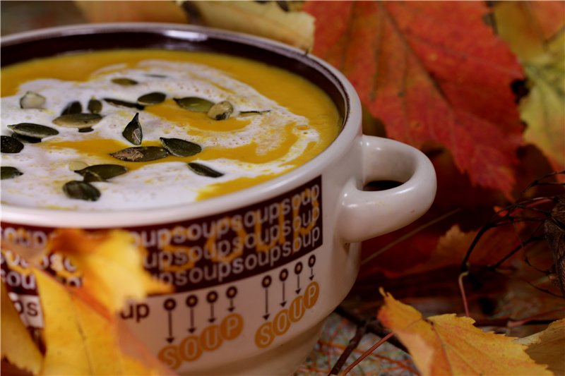 Sopa de carbassa amb cigrons