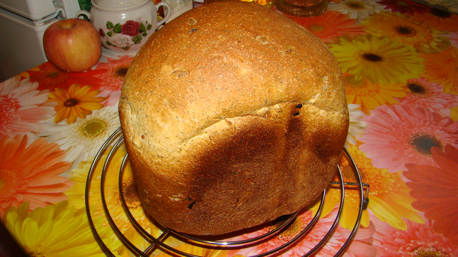 Pane alle cipolle all'aneto (macchina per il pane)