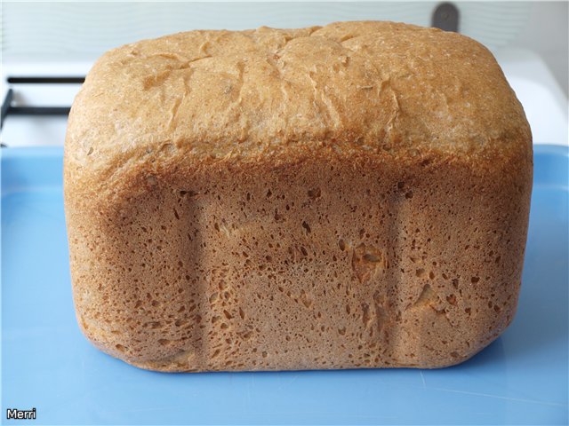 Czech bread Šumava with buttermilk in a bread machine