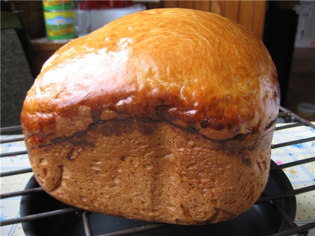 Pane di grano con panna acida al forno