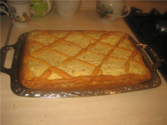 Torta al miele con ricotta