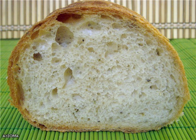 Italian bread (Ann Thibeault) in the oven