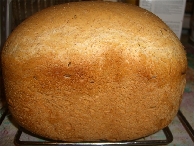 Pane francese in una macchina per il pane con lievito pressato