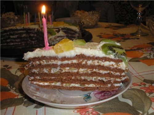 Torta al miele di pasta choux