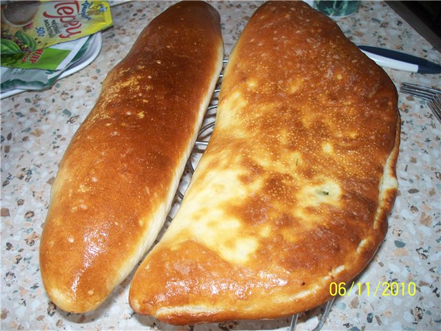 Wheat bread on ripe dough (self-leavening)