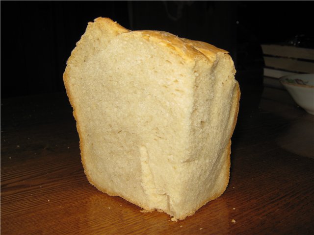 French bread in a bread maker