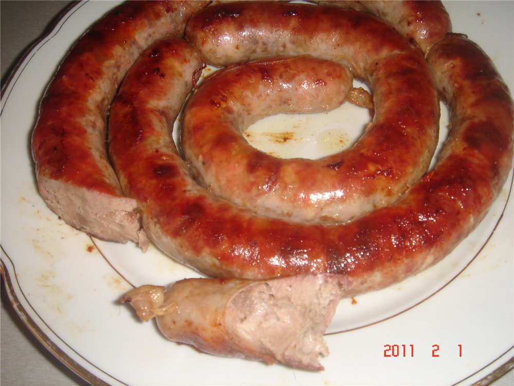 Sausage at home