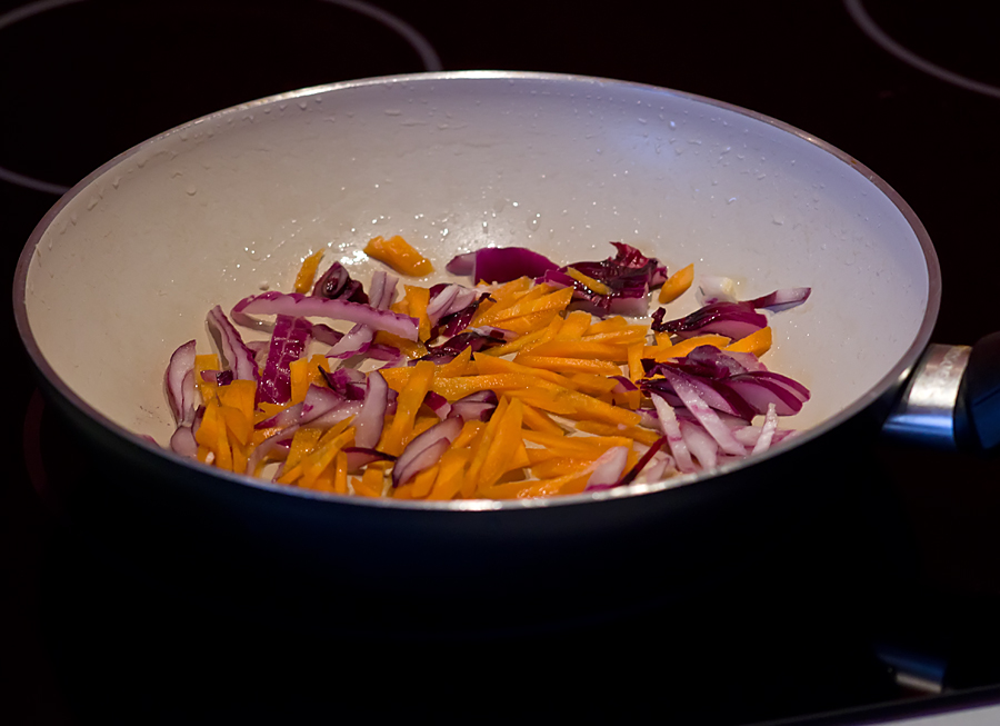 Kippenbraadpan met champignons