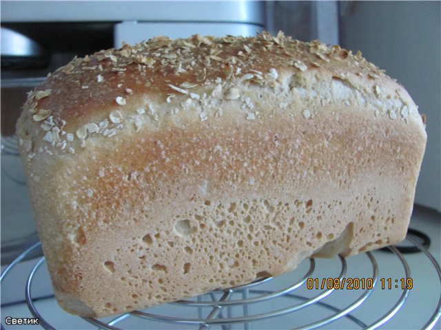 Volkorenbrood met zuurdesem (in de oven)