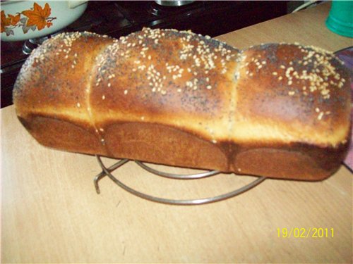 Brewed wheat bread (oven)