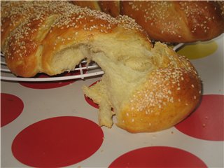 Trenza de trigo y papa (jalá) (horno)