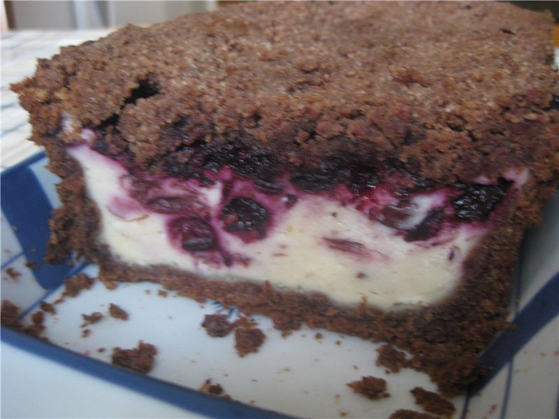 Torta di mirtilli con ricotta