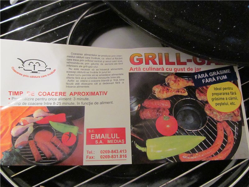 Frying pan Miracle Grill-gas (reviews)