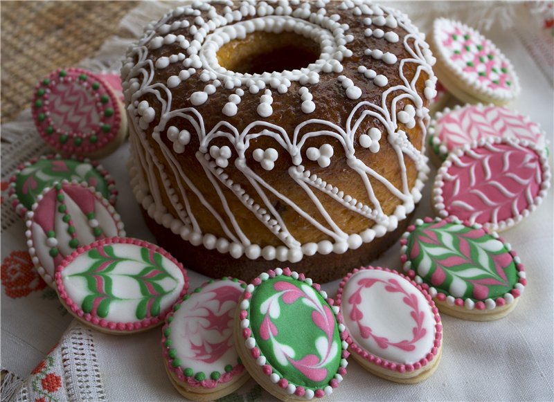 Kulich con Myasoedovskaya en el horno (clase magistral)