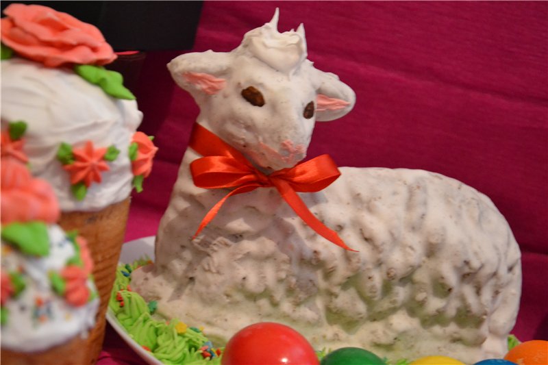 Kulich Lamb in forma di metallo