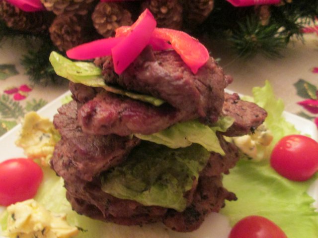 Costolette di agnello con burro alla menta