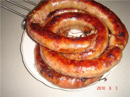 Sausage at home